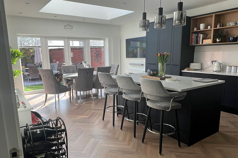 Indigo Blue Kitchen in Warwickshire Raison Home